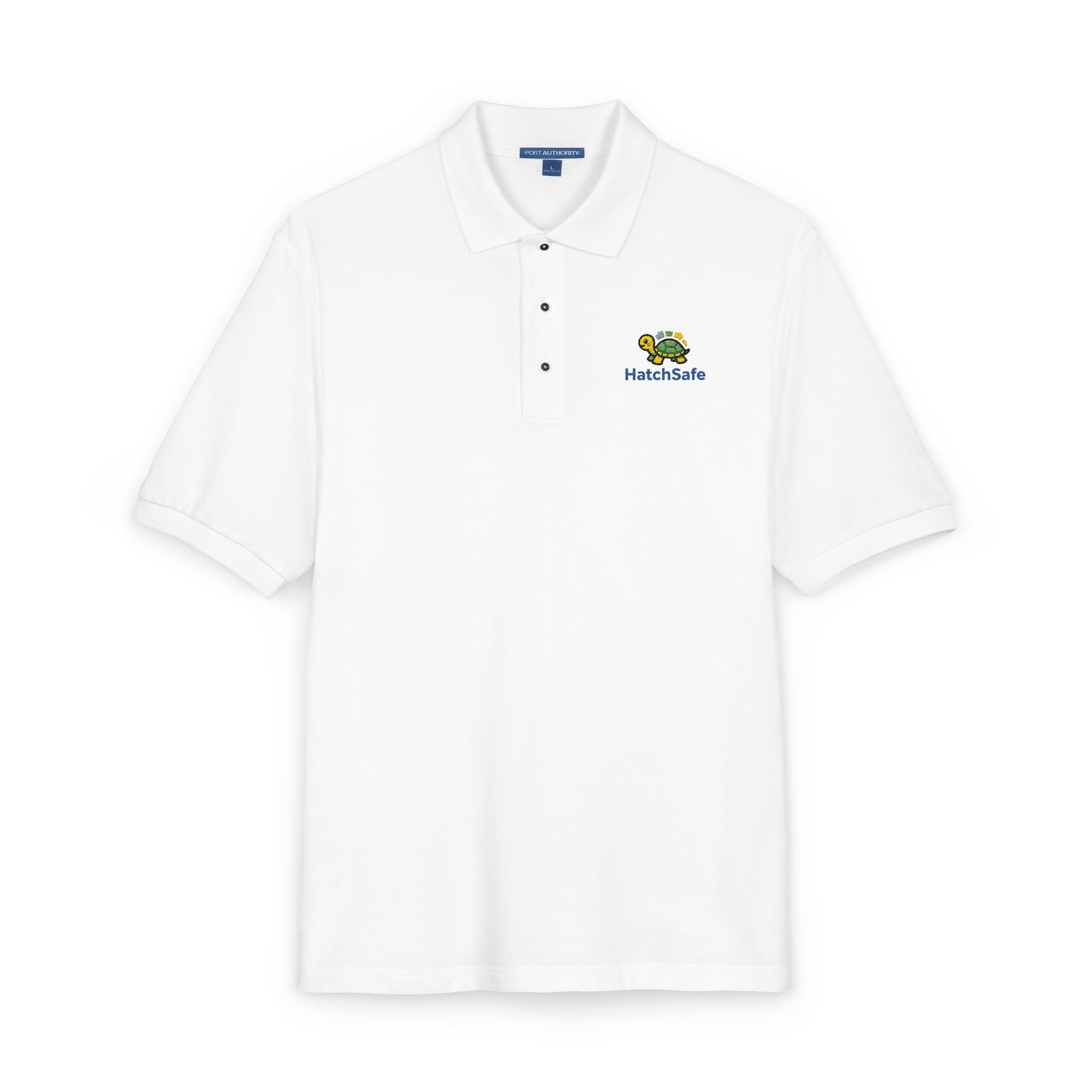 Embroidered Unisex Turtle Polo Shirt