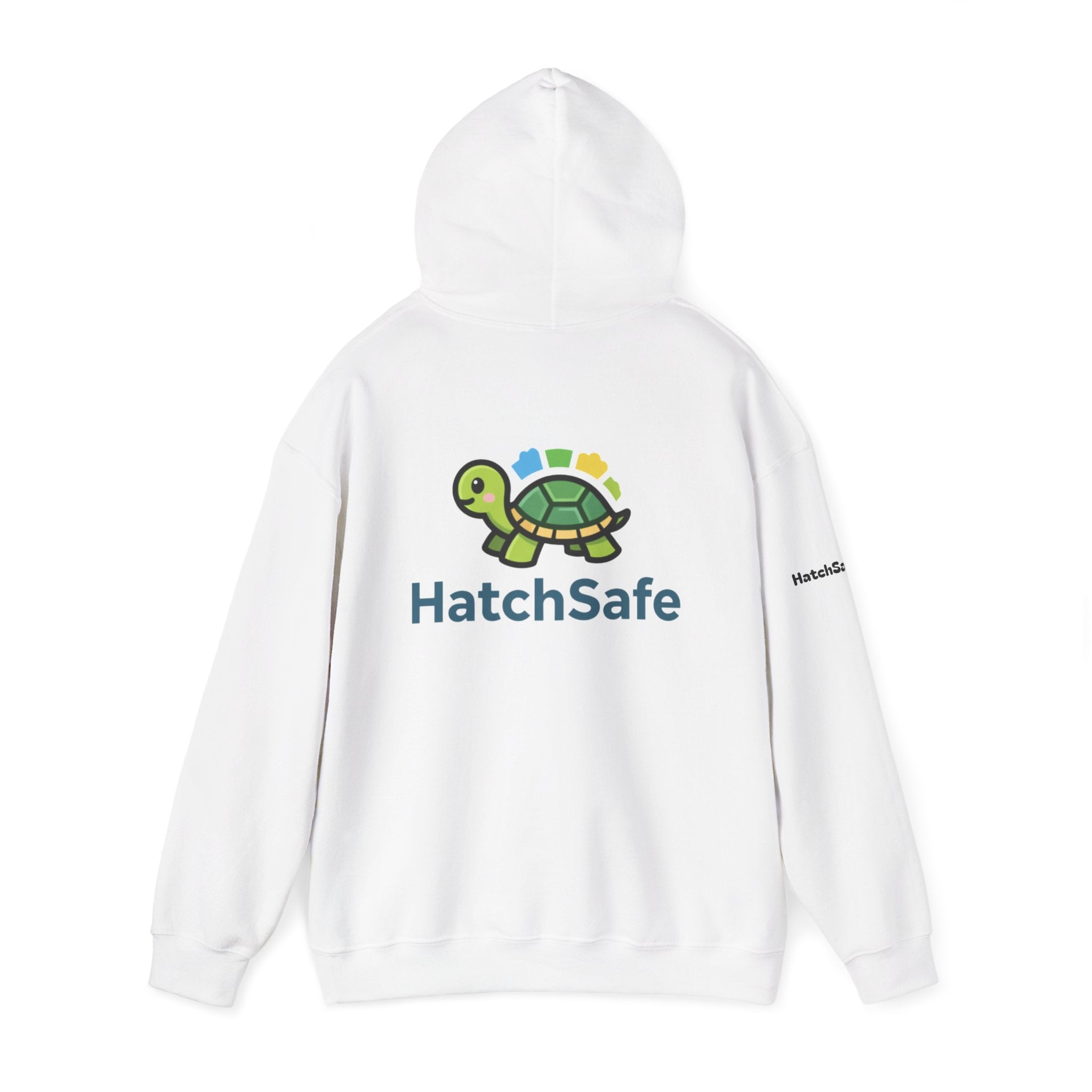 "Saving Turtles Was Never So Comfy" Cotton Blend Hooded Sweatshirt