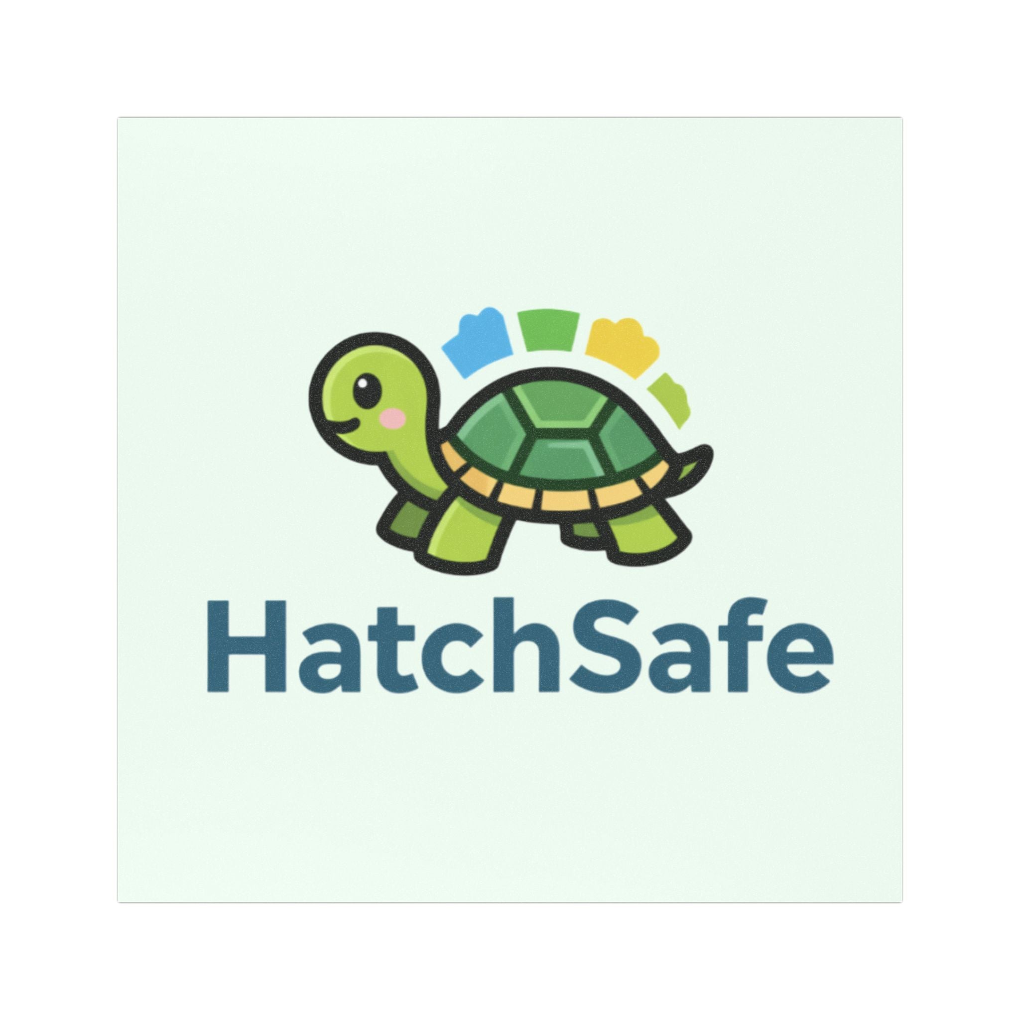HatchSafe Timmy the Turtle Logo Car Magnet