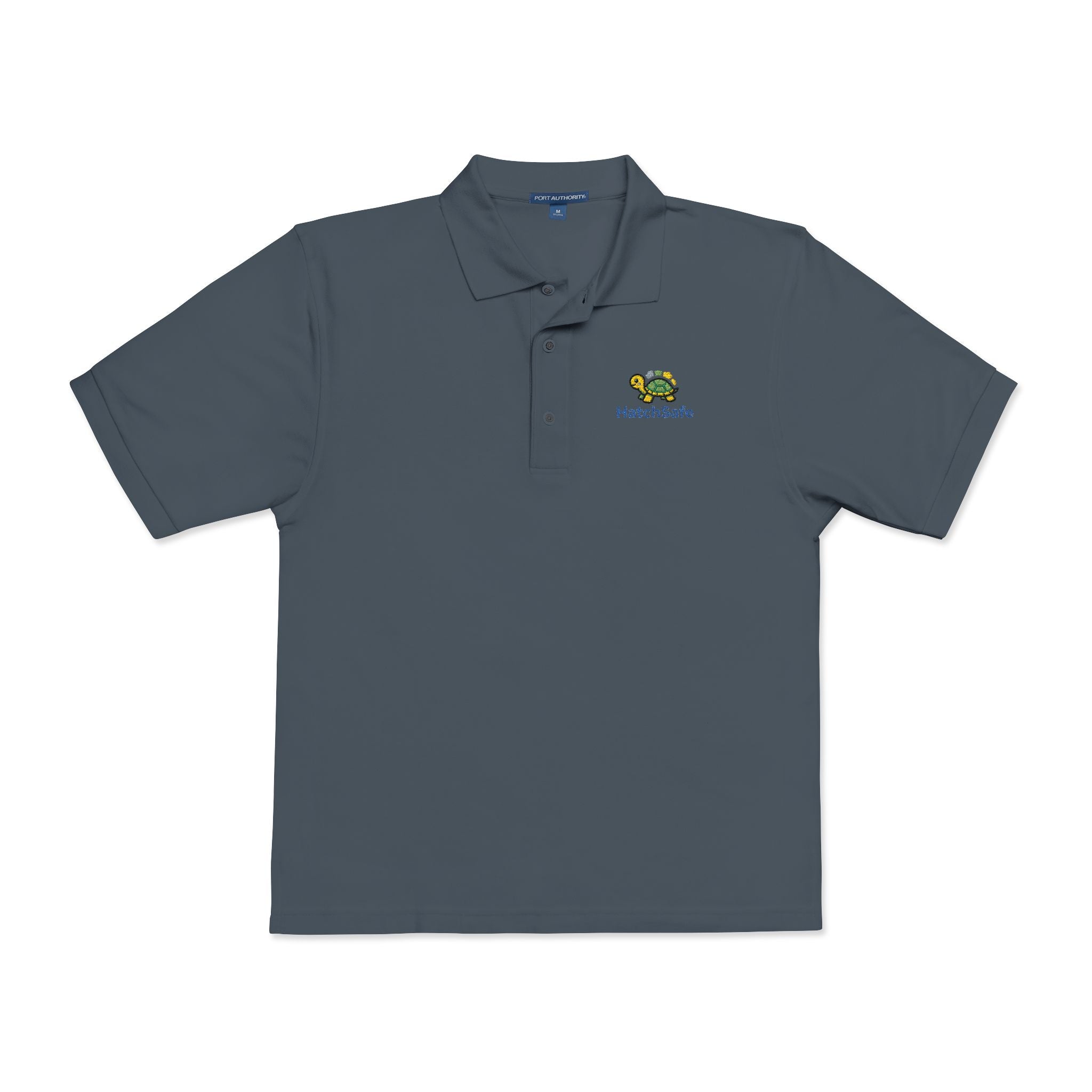 Embroidered Unisex Turtle Polo Shirt