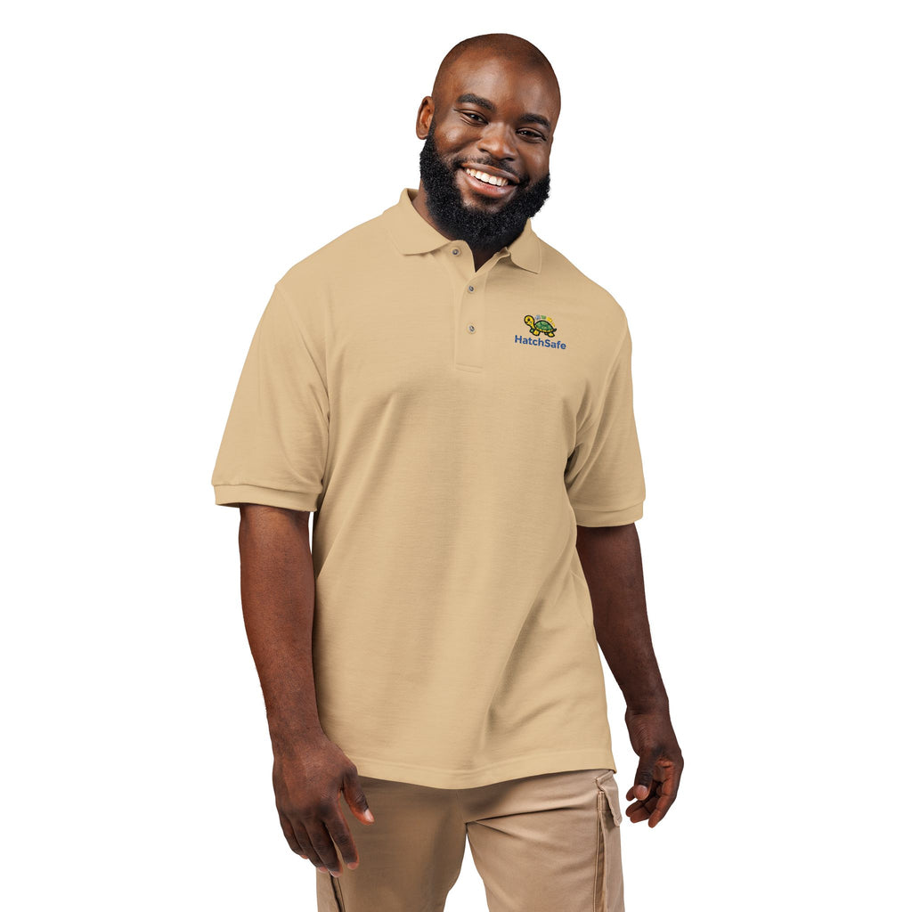 Embroidered Unisex Turtle Polo Shirt