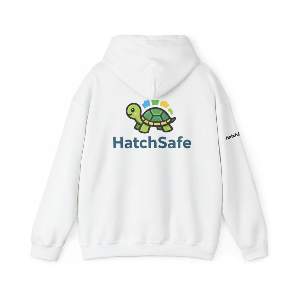 "Saving Turtles Was Never So Comfy" Cotton Blend Hooded Sweatshirt