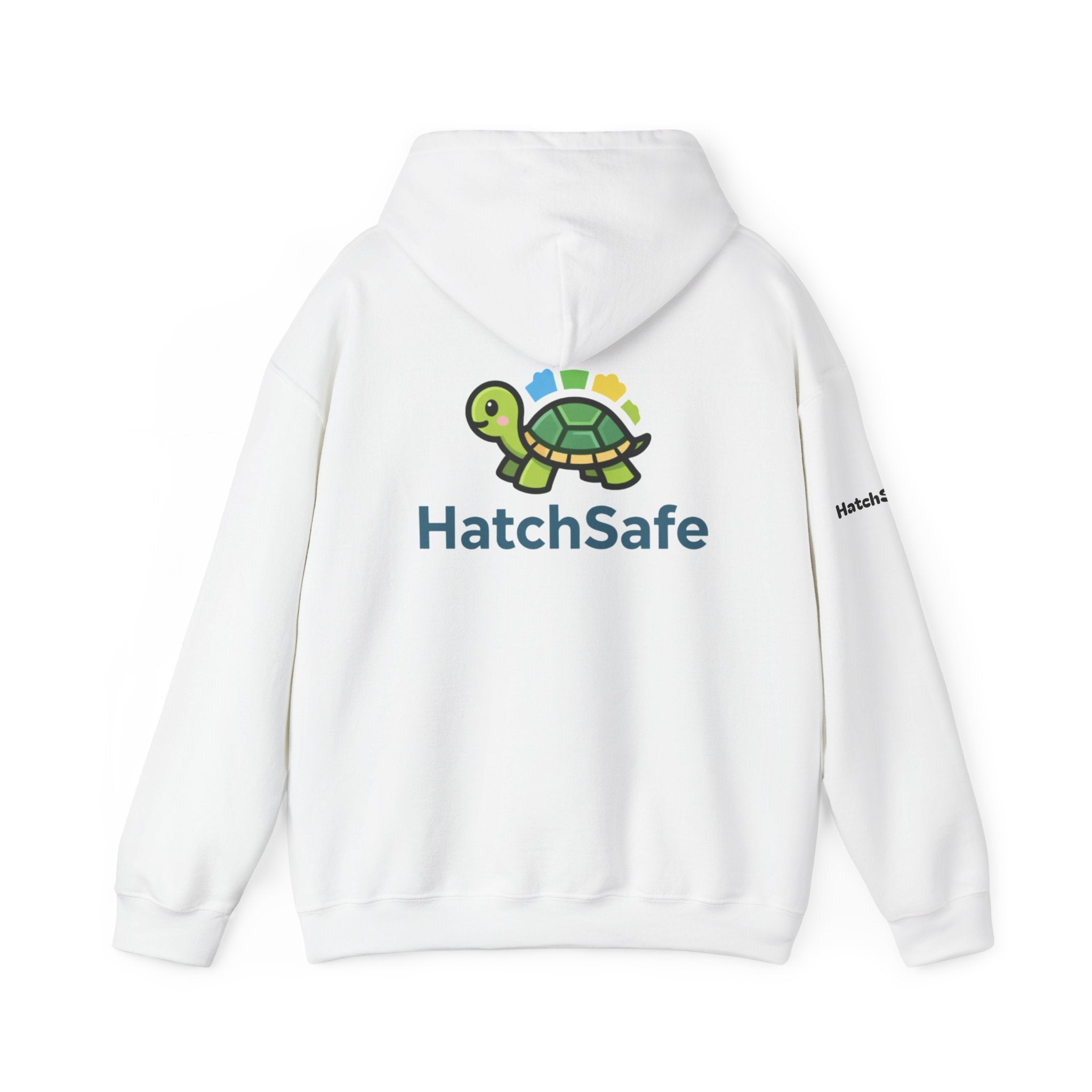 "Saving Turtles Was Never So Comfy" Cotton Blend Hooded Sweatshirt