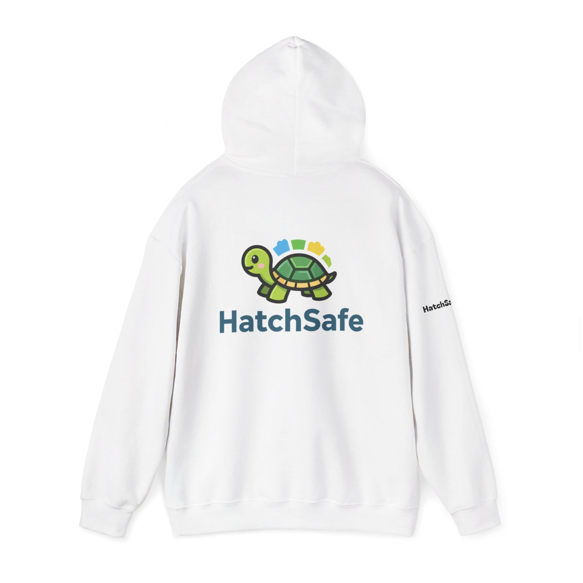 "Saving Turtles Was Never So Comfy" Cotton Blend Hooded Sweatshirt
