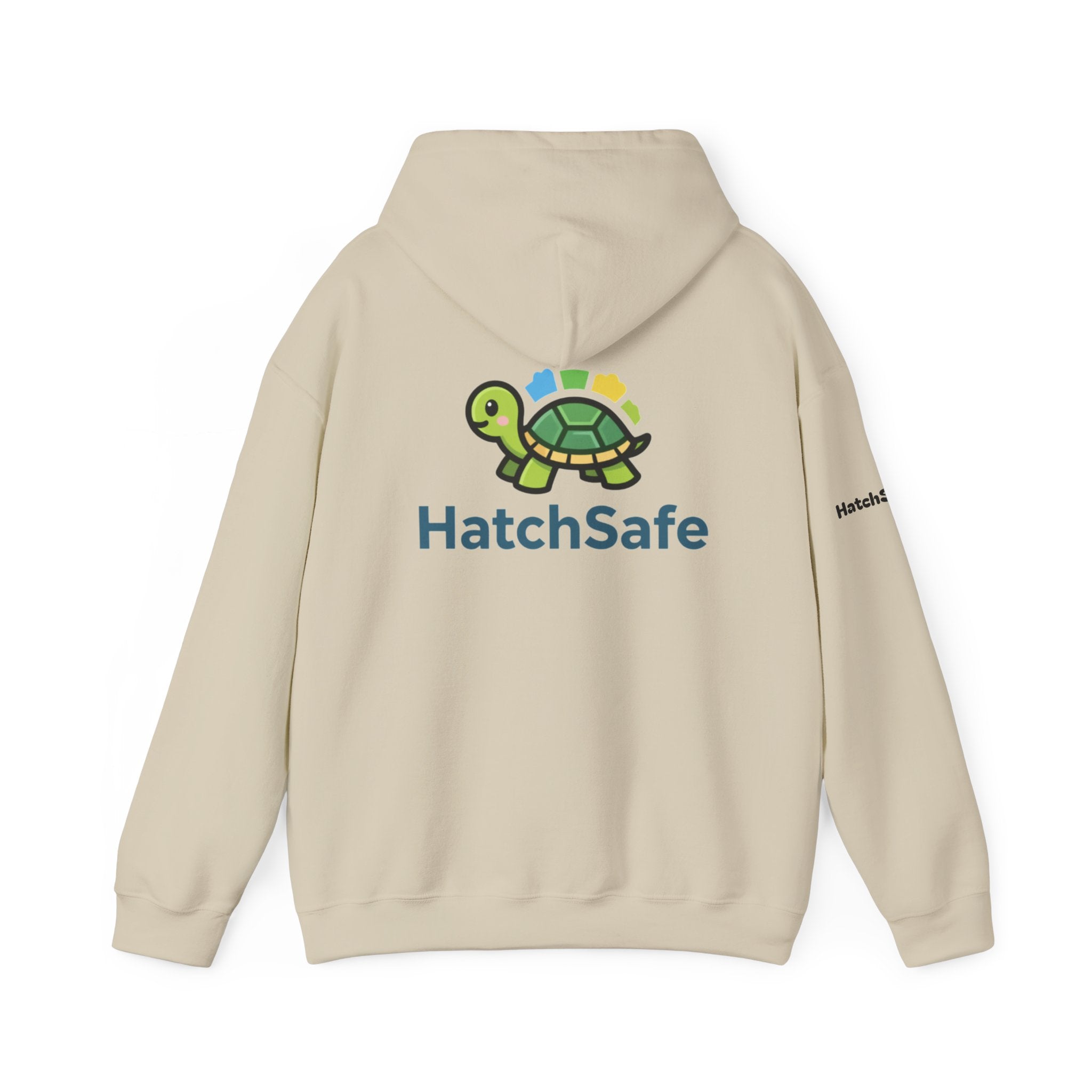 "Saving Turtles Was Never So Comfy" Cotton Blend Hooded Sweatshirt