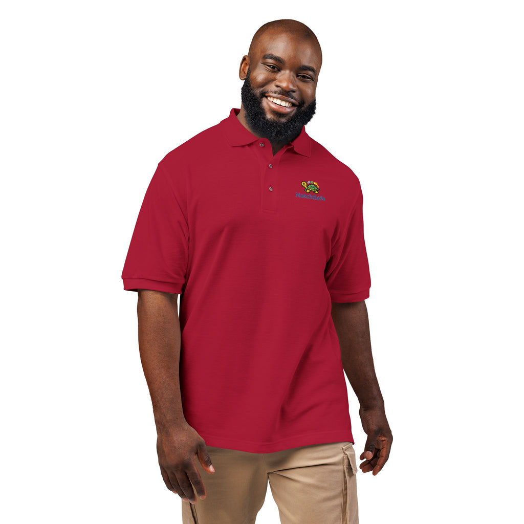 Embroidered Unisex Turtle Polo Shirt