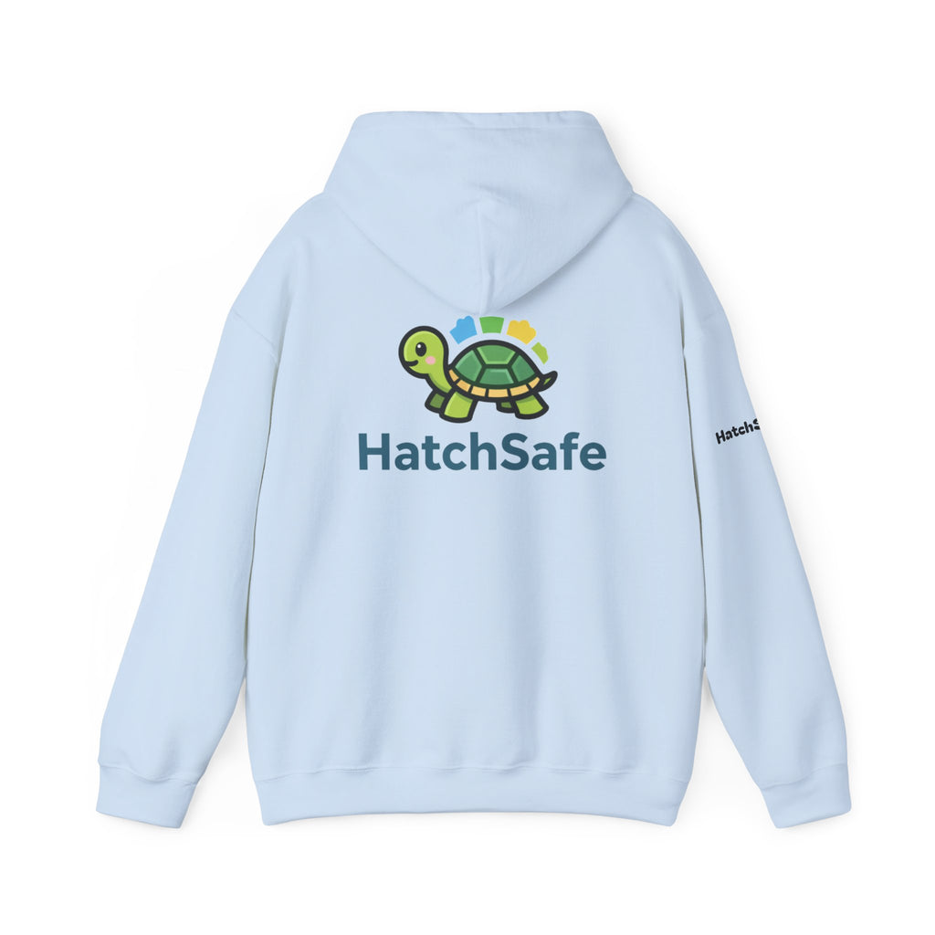 "Saving Turtles Was Never So Comfy" Cotton Blend Hooded Sweatshirt