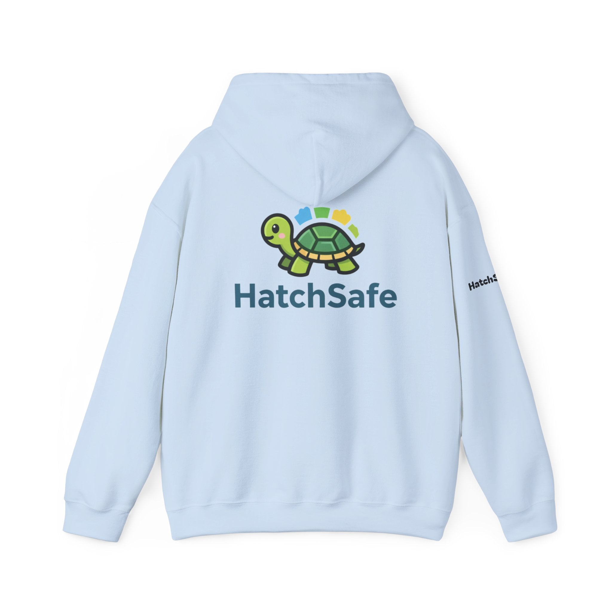 "Saving Turtles Was Never So Comfy" Cotton Blend Hooded Sweatshirt