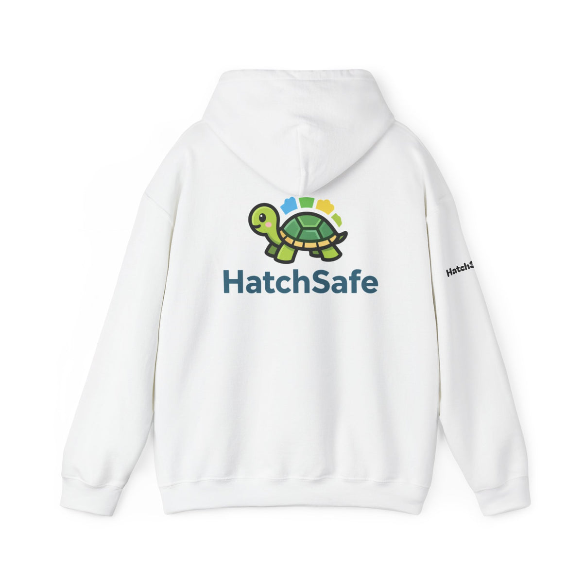 "Saving Turtles Was Never So Comfy" Cotton Blend Hooded Sweatshirt
