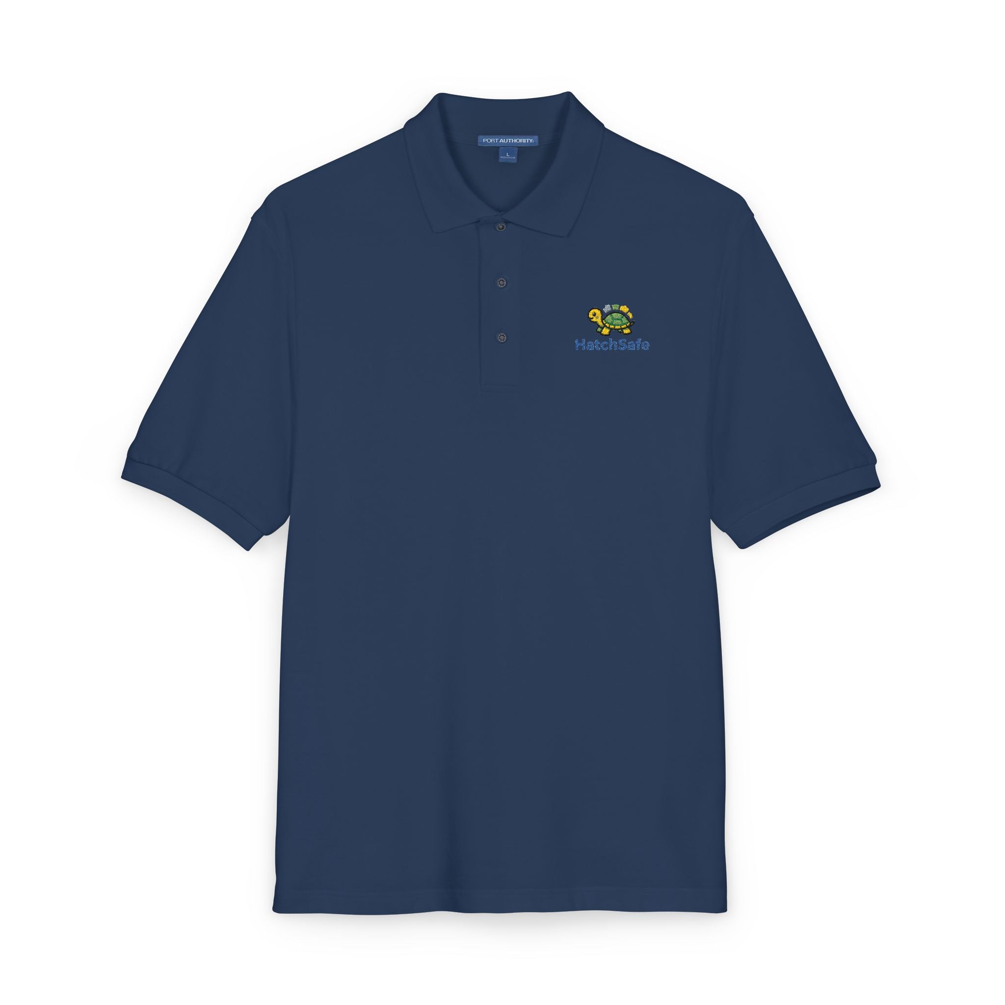 Embroidered Unisex Turtle Polo Shirt