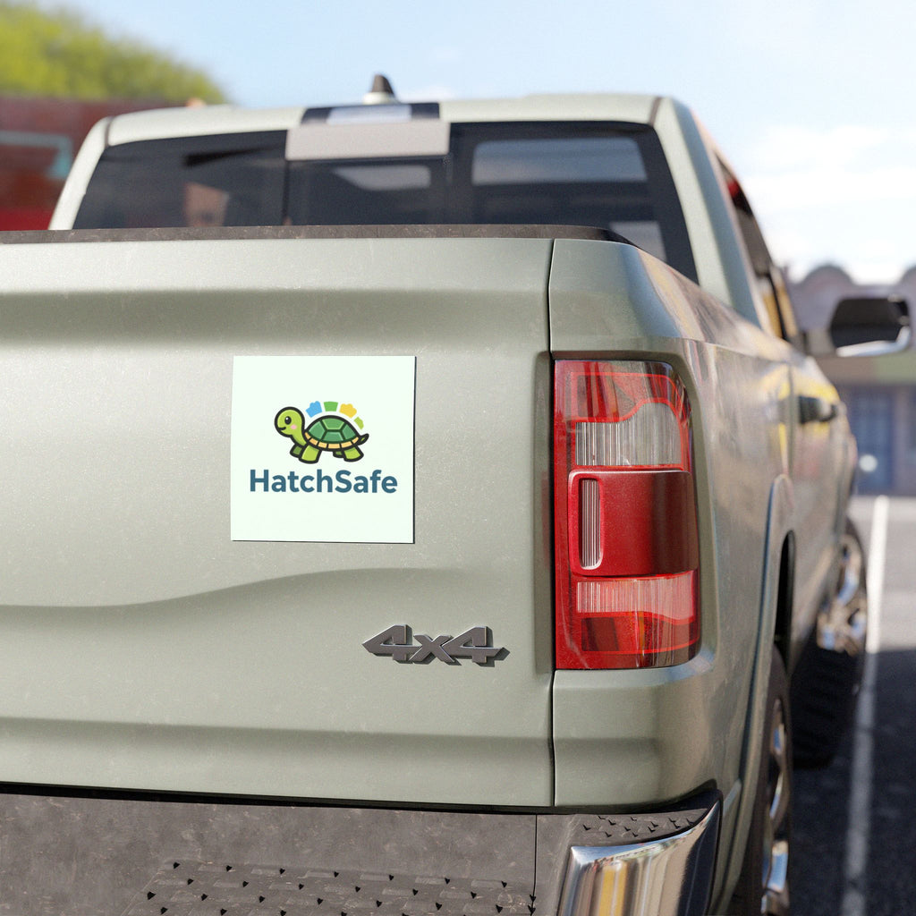 HatchSafe Timmy the Turtle Logo Car Magnet