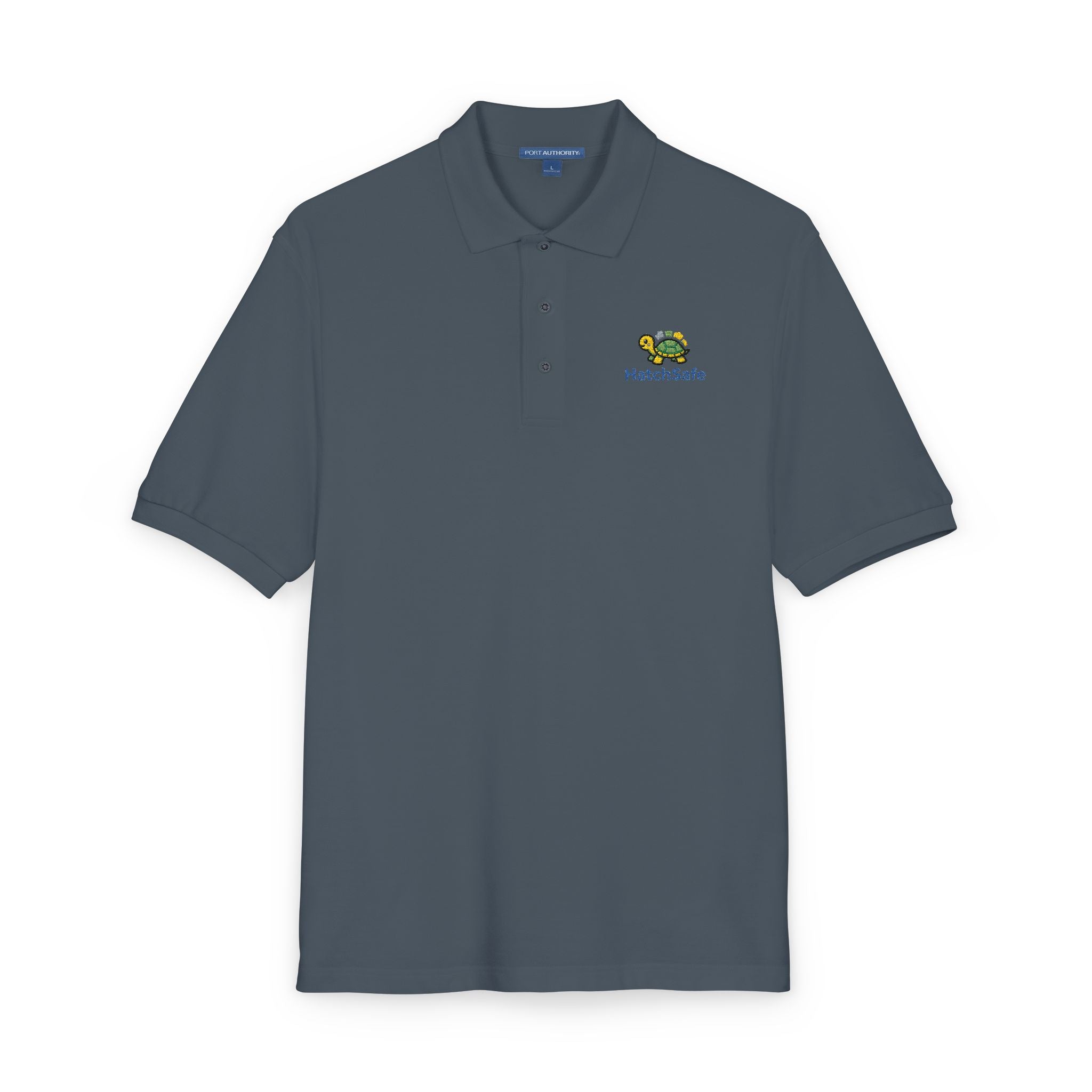Embroidered Unisex Turtle Polo Shirt