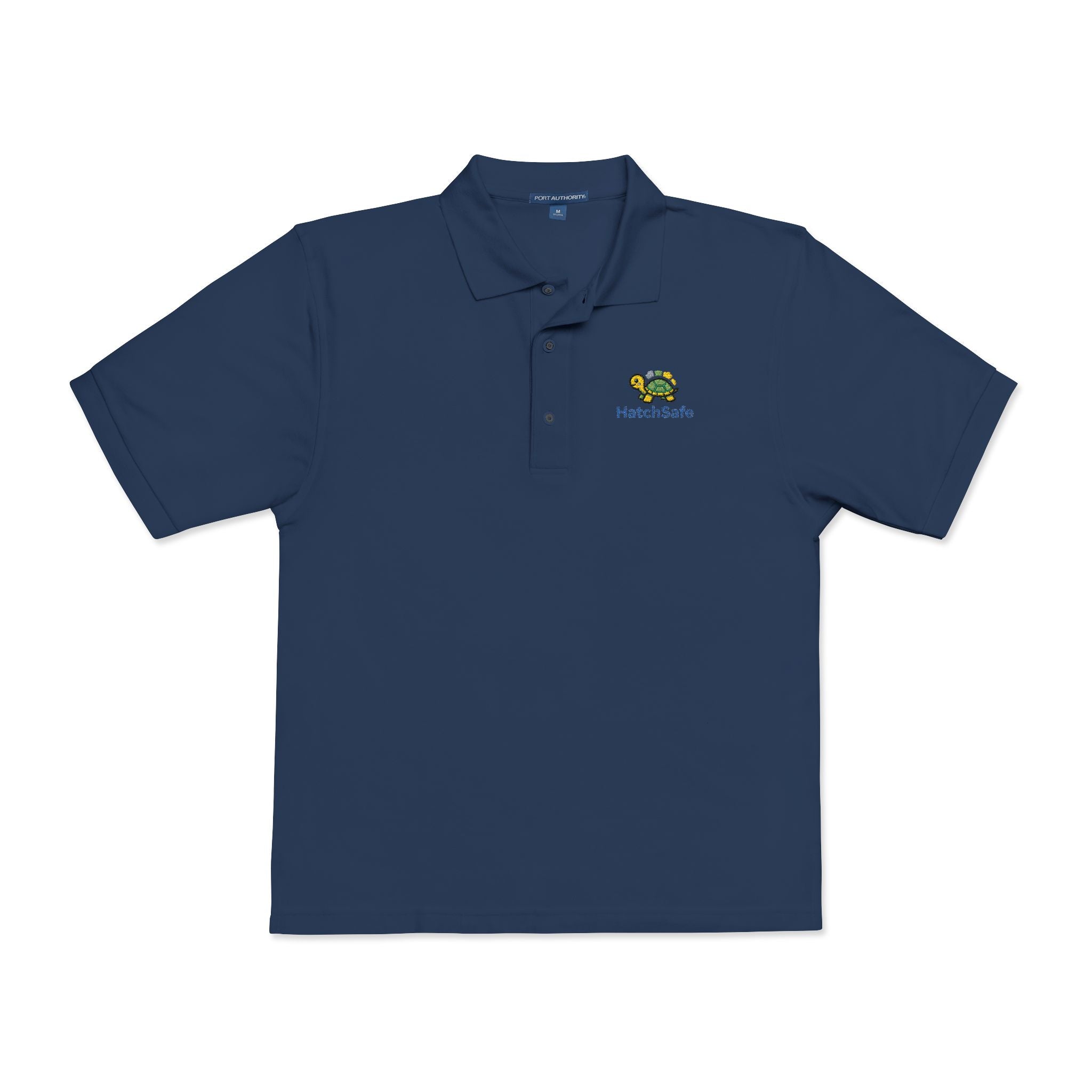 Embroidered Unisex Turtle Polo Shirt