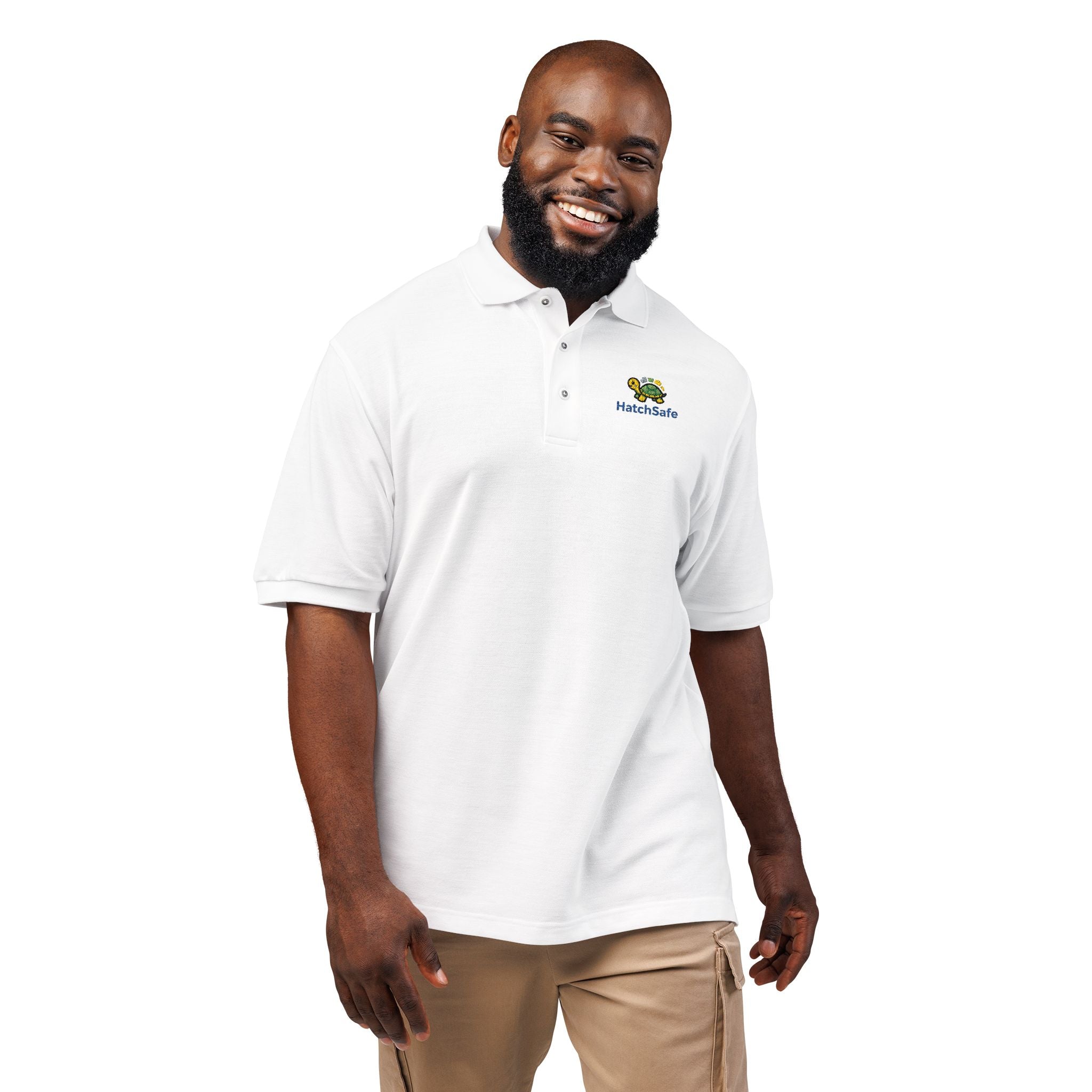 Embroidered Unisex Turtle Polo Shirt